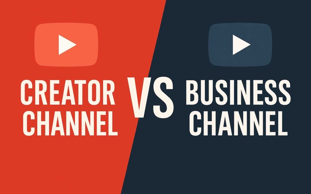 YouTube Creator Channel vs. YouTube Business Channel: Why They’re Not the Same—and Why It Matters
